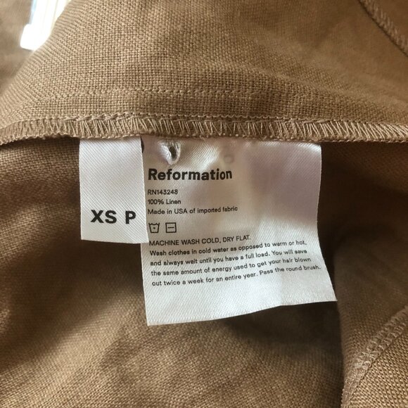 Reformation Florence Linen Midi Wrap Skirt - Picture 5 of 5